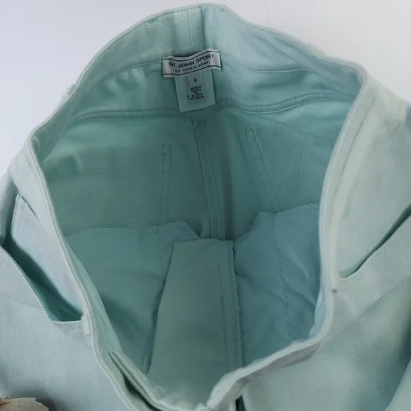 St. John Women's Light Blue Pants Sz 6 - Picture 7 of 15